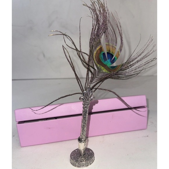 Wizarding Trunk Other - Wizarding Trunk Harry Potter Professor Lockhart Peacock Feather Quill Pen &Stand